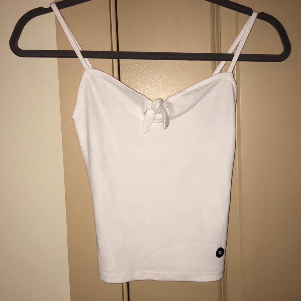 White hollister tank